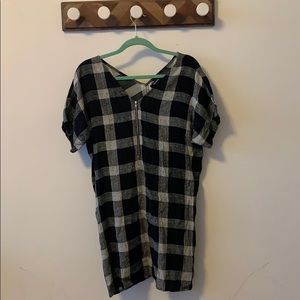 Black and White Checked Madewell Dress